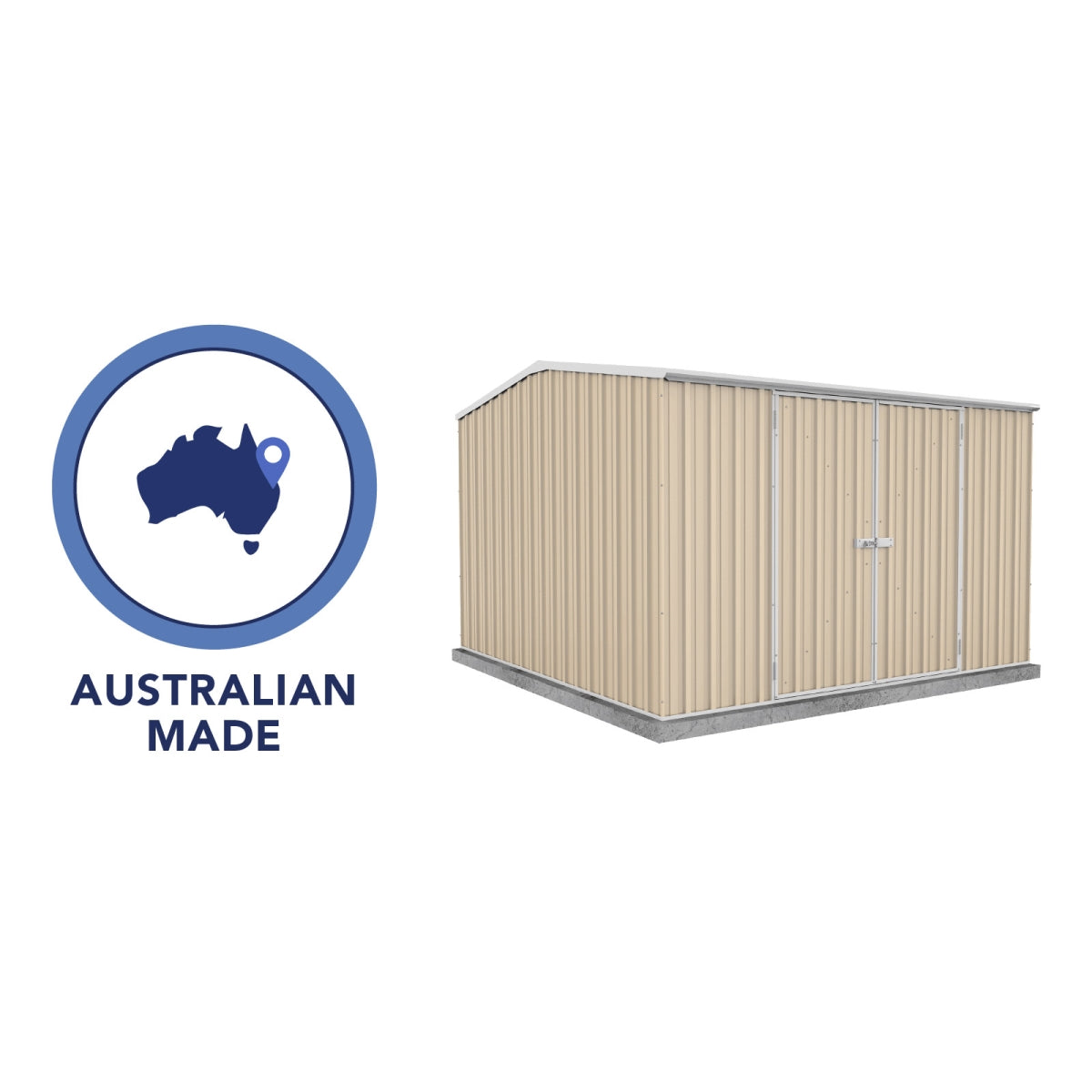 Absco | Premier Steel Storage Shed