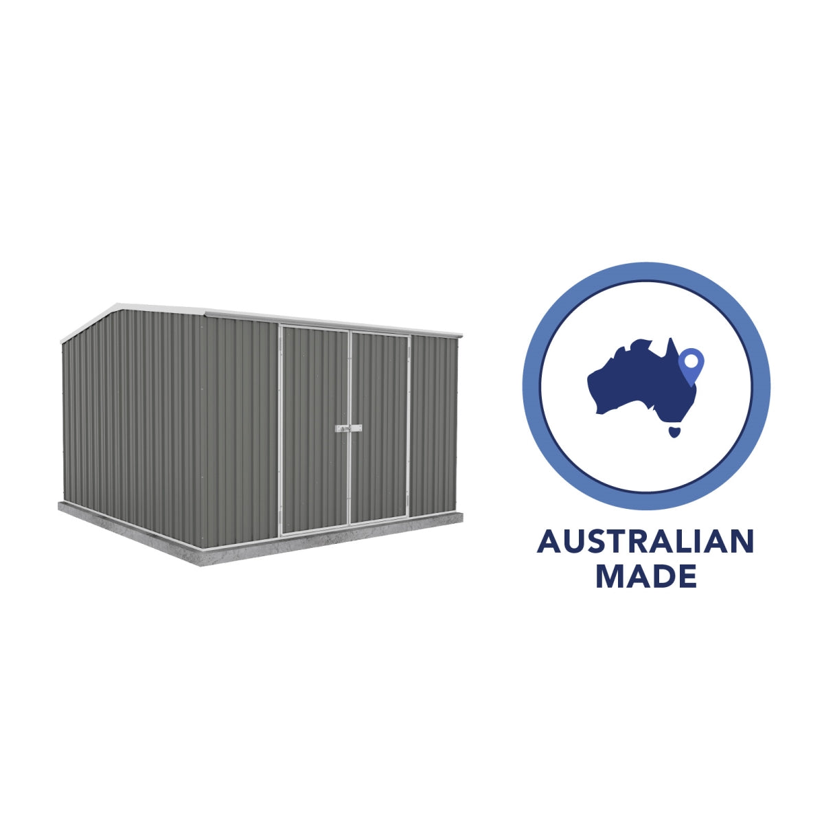 Absco | Premier Steel Storage Shed