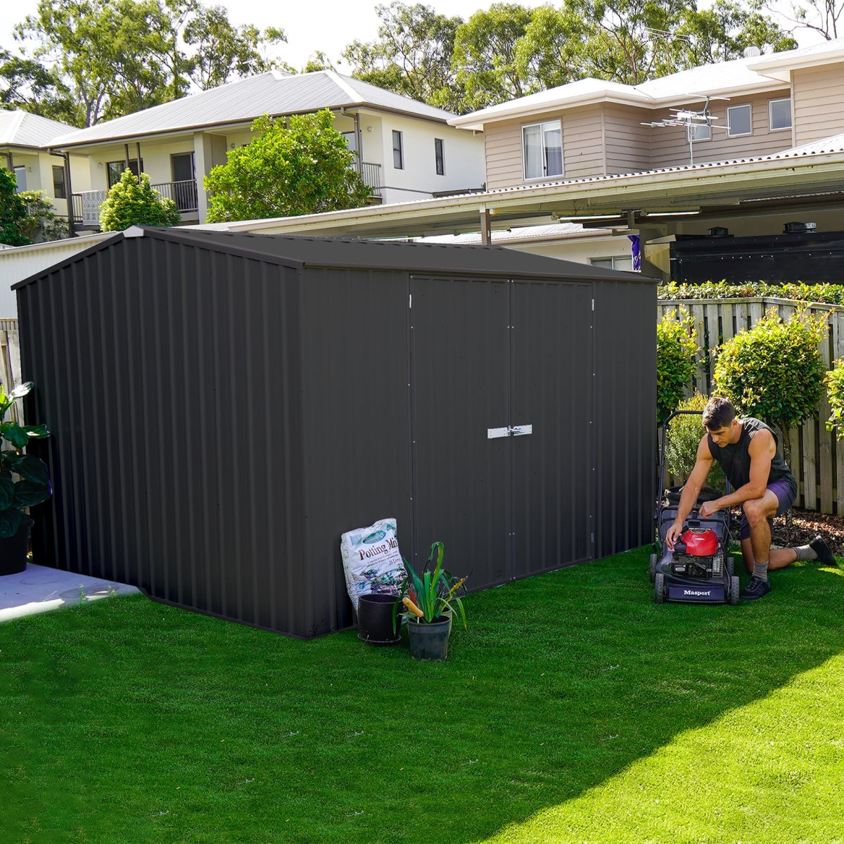 Absco | Premier Steel Storage Shed