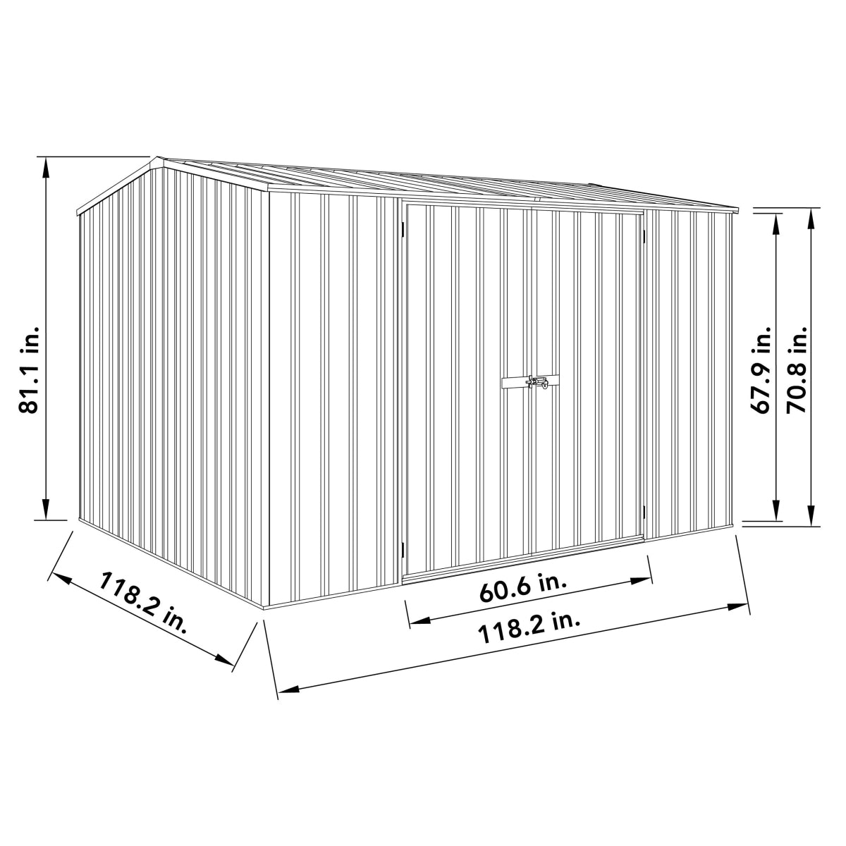 Absco | Premier Steel Storage Shed