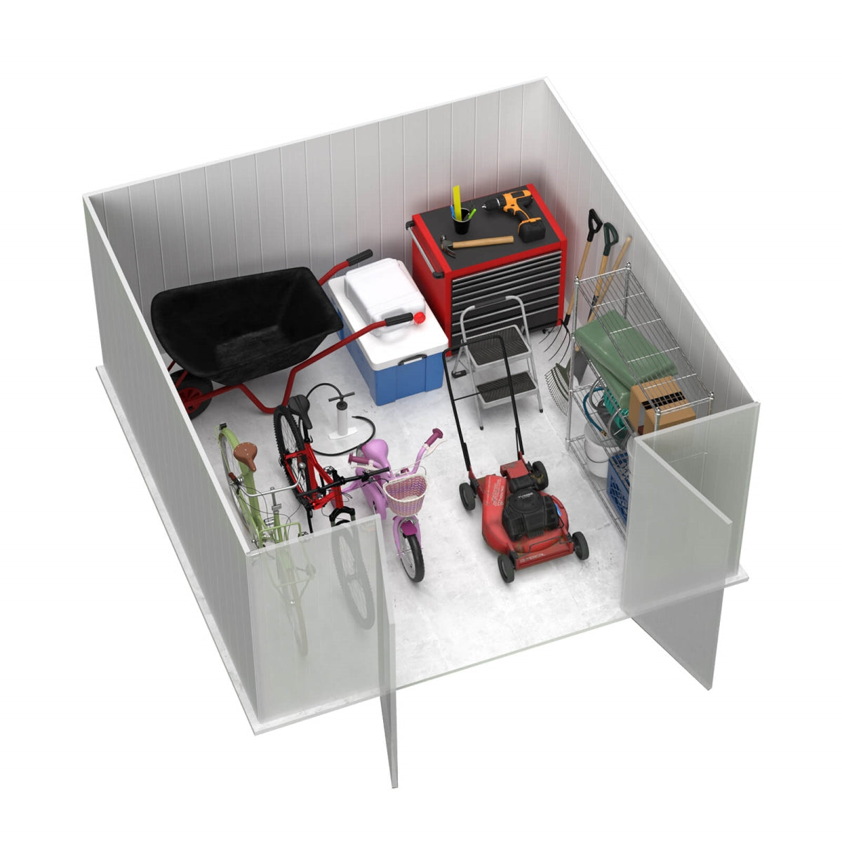 Absco | Premier Steel Storage Shed