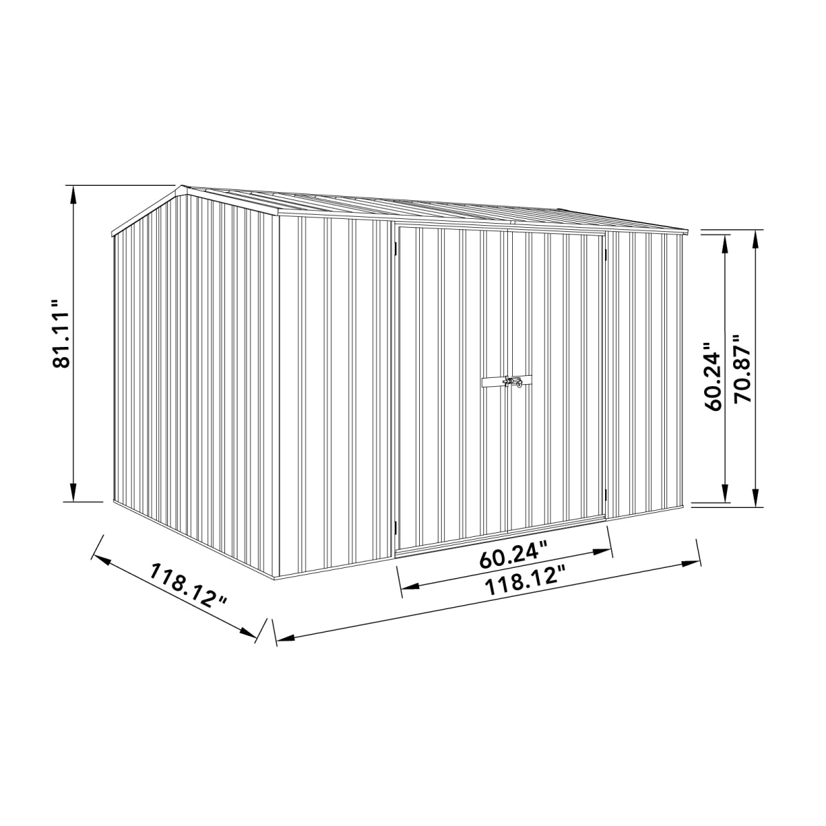 Absco | Premier Steel Storage Shed