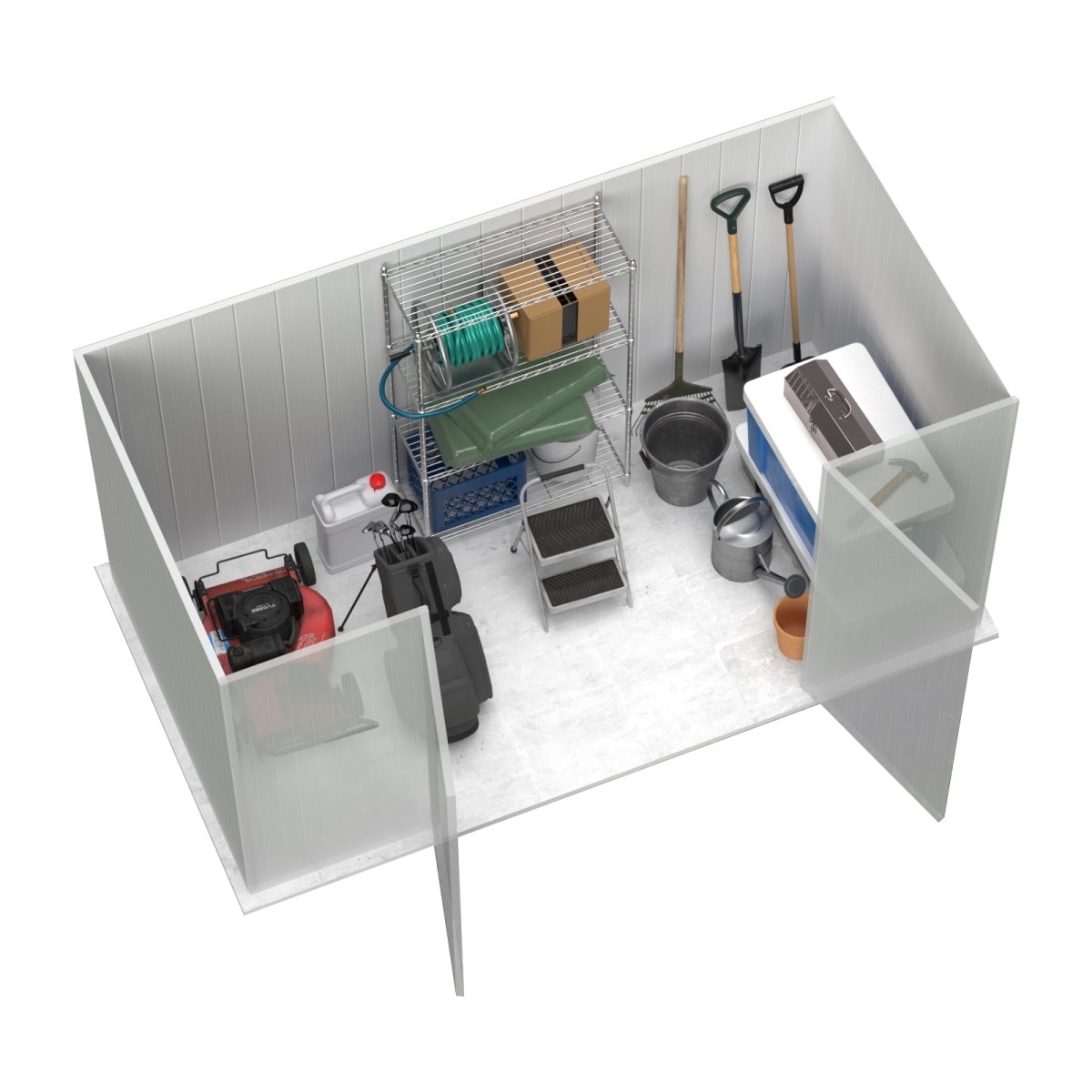 Absco | Premier Steel Storage Shed