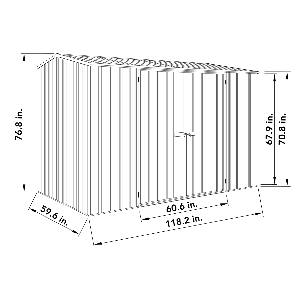 Absco | Premier Steel Storage Shed
