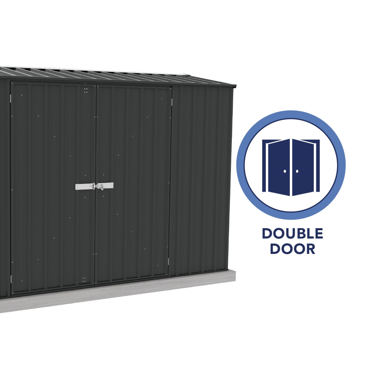 Absco | Premier Steel Storage Shed