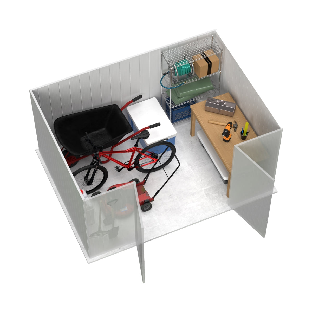 Absco | Premier Steel Storage Shed