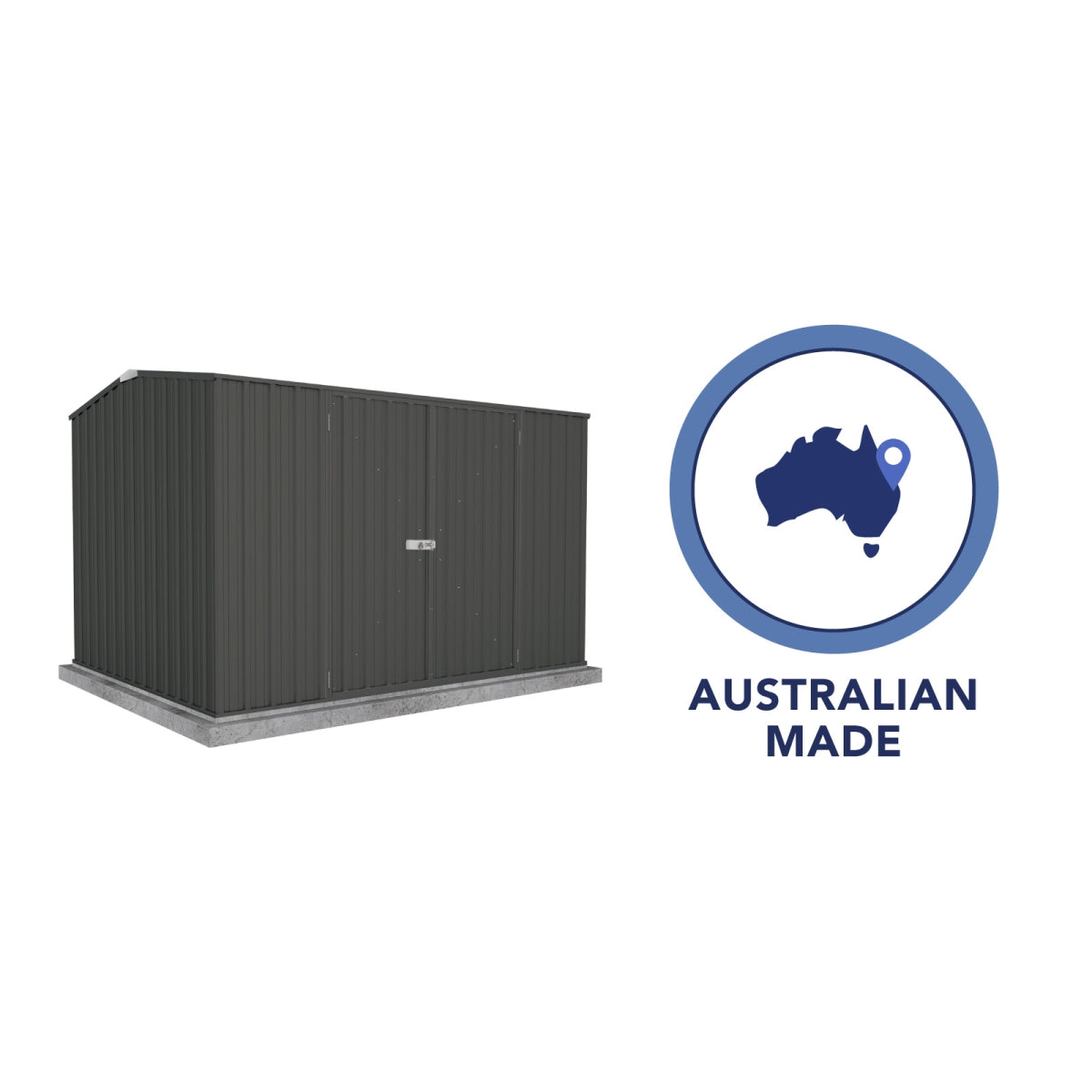 Absco | Premier Steel Storage Shed