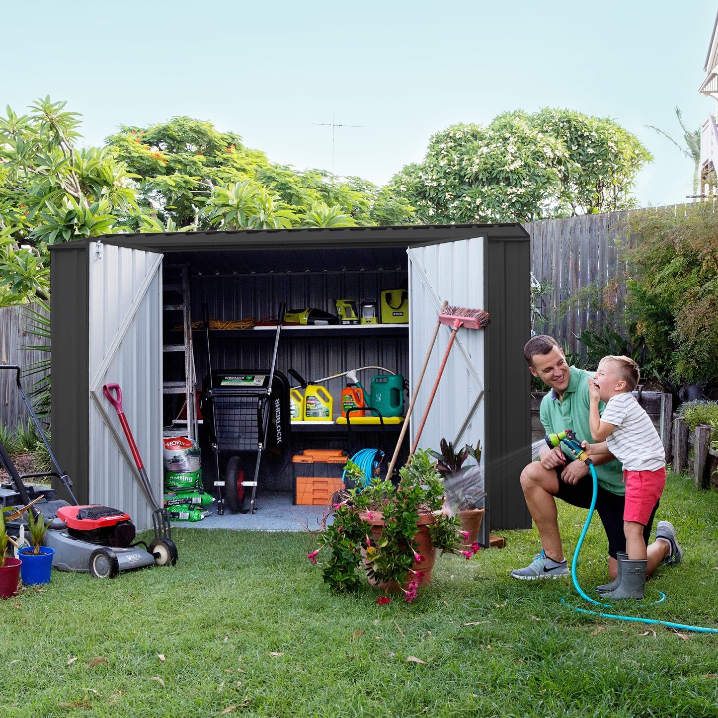 Absco | Premier Steel Storage Shed