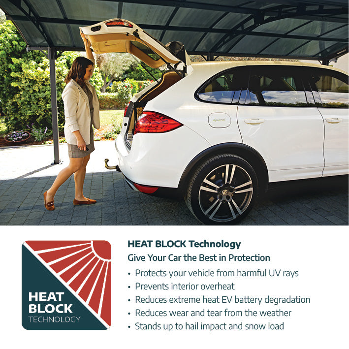 Canopia | Arcadia 5000 Carport - 8 ft Tall