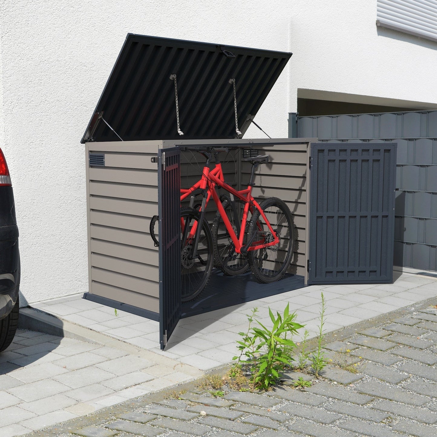 DuraMax | 6.3x3.5 ft Plastic MultiStore Outdoor Horizontal Storage Shed - 2100L
