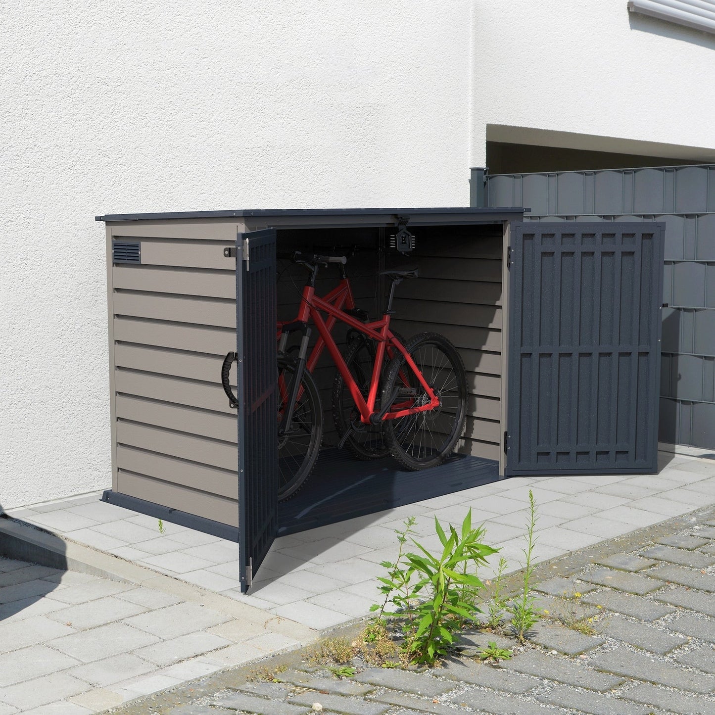 DuraMax | 6.3x3.5 ft Plastic MultiStore Outdoor Horizontal Storage Shed - 2100L
