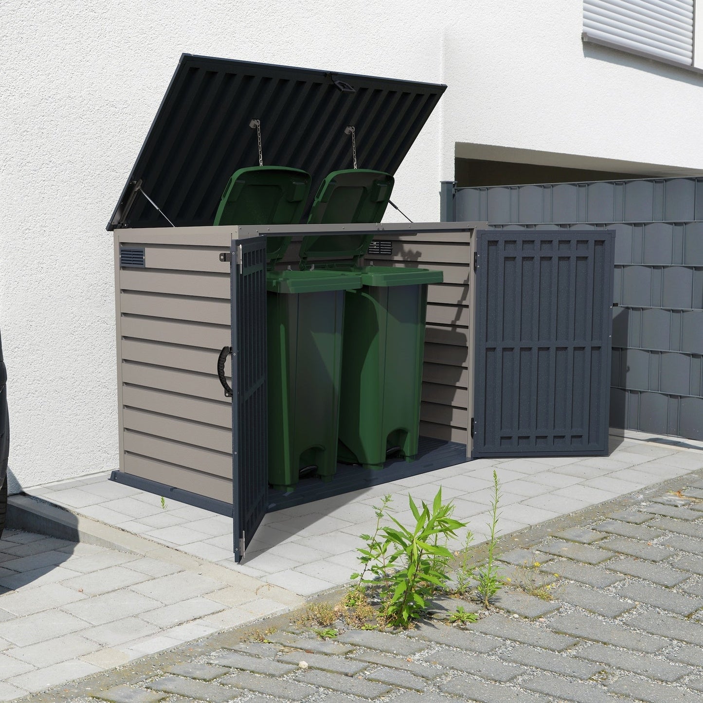 DuraMax | 6.3x3.5 ft Plastic MultiStore Outdoor Horizontal Storage Shed - 2100L