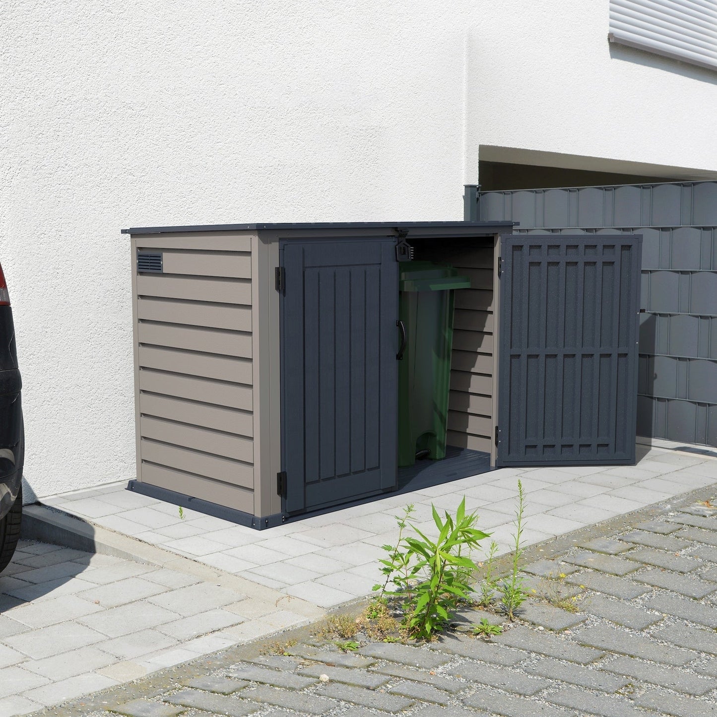 DuraMax | 6.3x3.5 ft Plastic MultiStore Outdoor Horizontal Storage Shed - 2100L