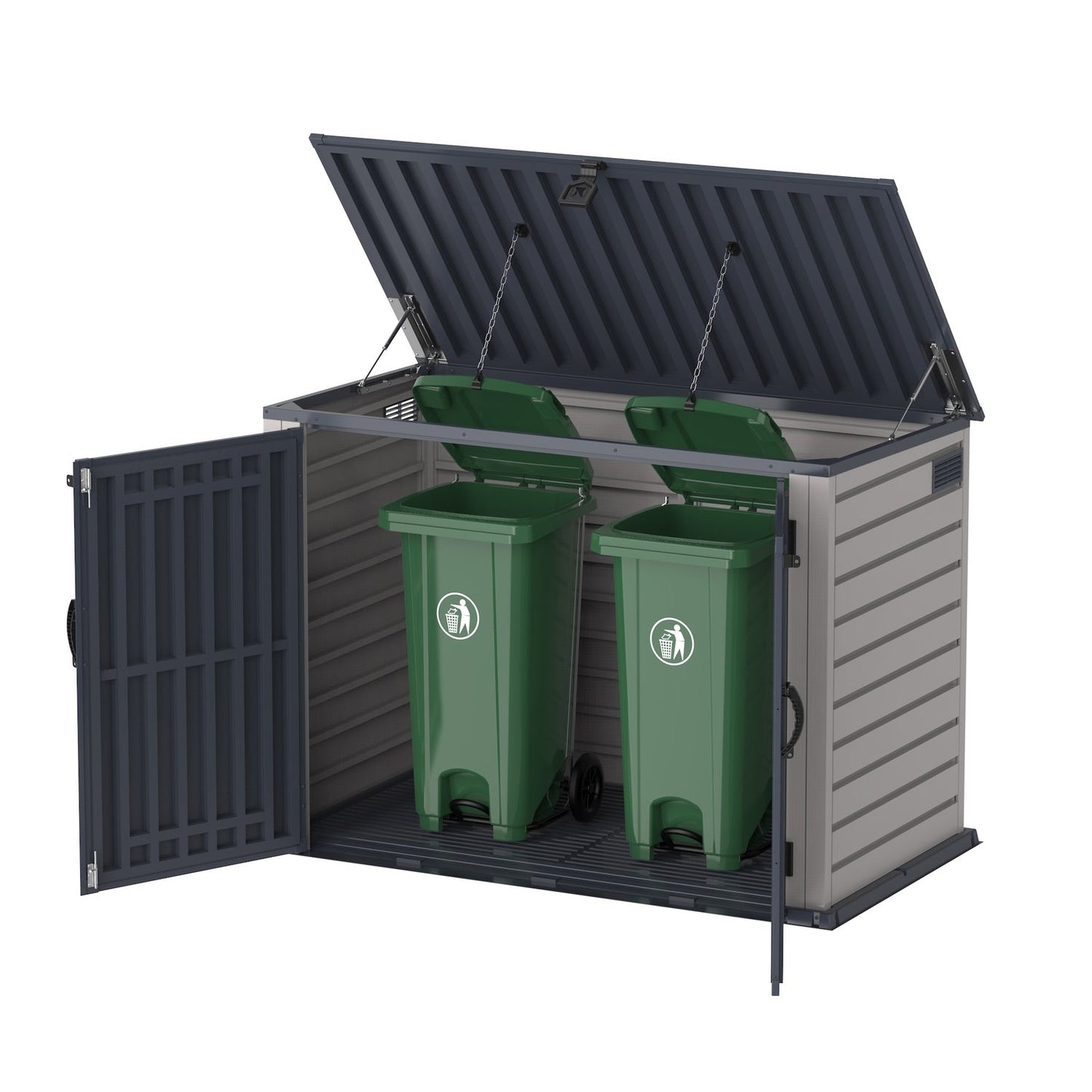 DuraMax | 6.3x3.5 ft Plastic MultiStore Outdoor Horizontal Storage Shed - 2100L