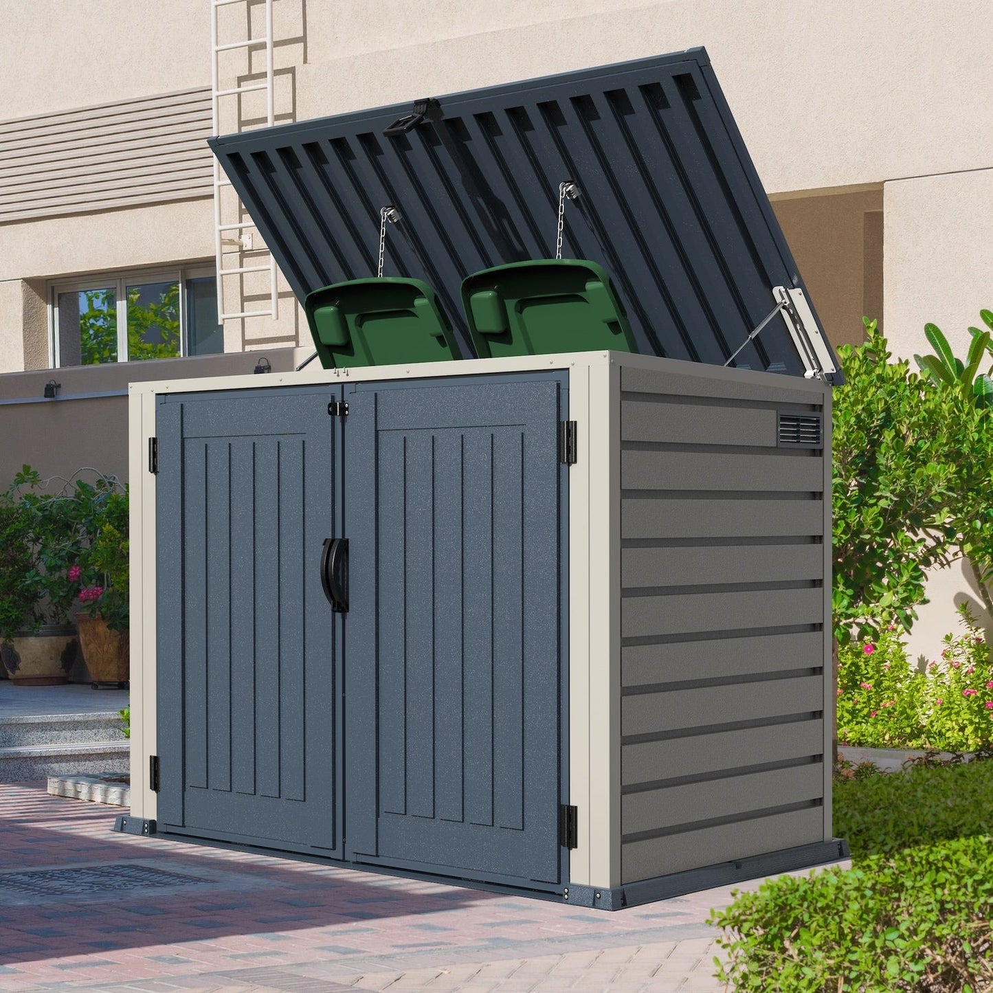 DuraMax | 6.3x3.5 ft Plastic MultiStore Outdoor Horizontal Storage Shed - 2100L