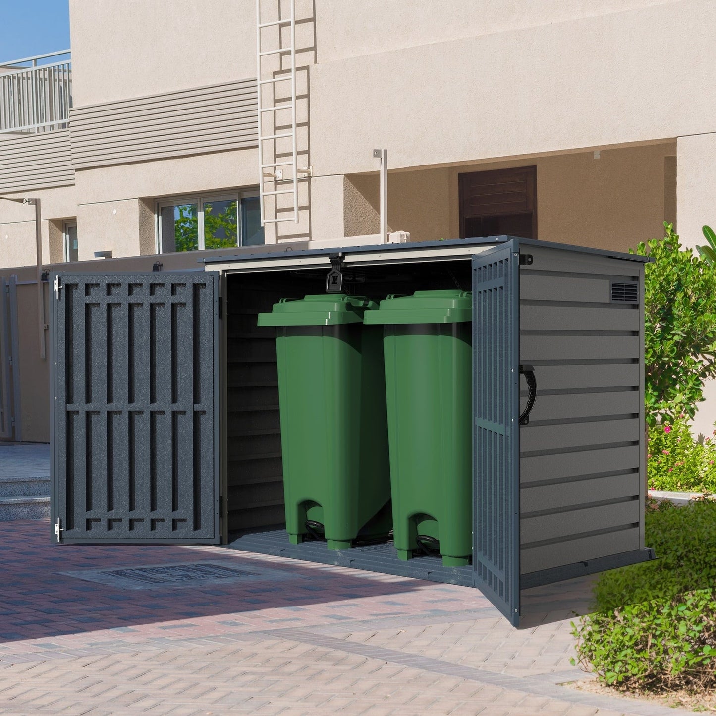 DuraMax | 6.3x3.5 ft Plastic MultiStore Outdoor Horizontal Storage Shed - 2100L