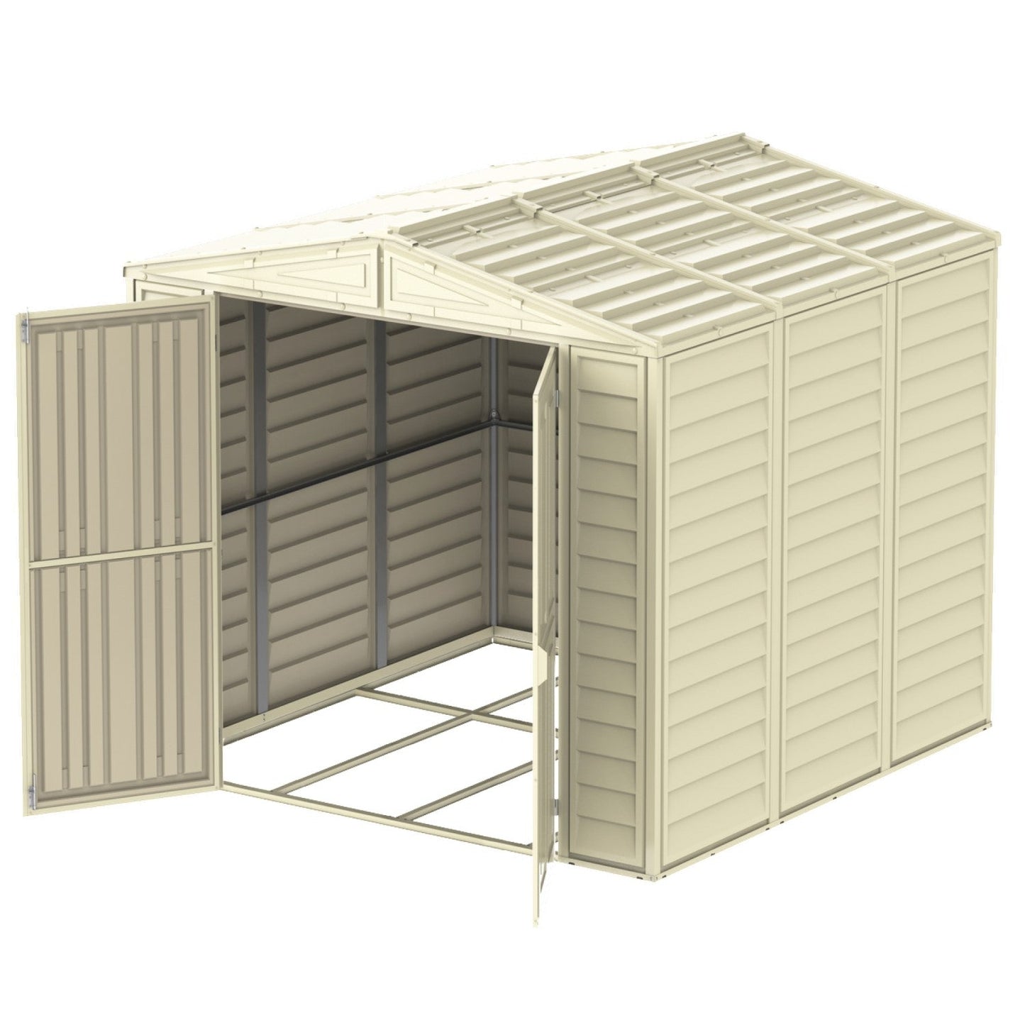 DuraMax | DuraMate Vinyl Storage Shed with Foundation - 8x8x6 Ft
