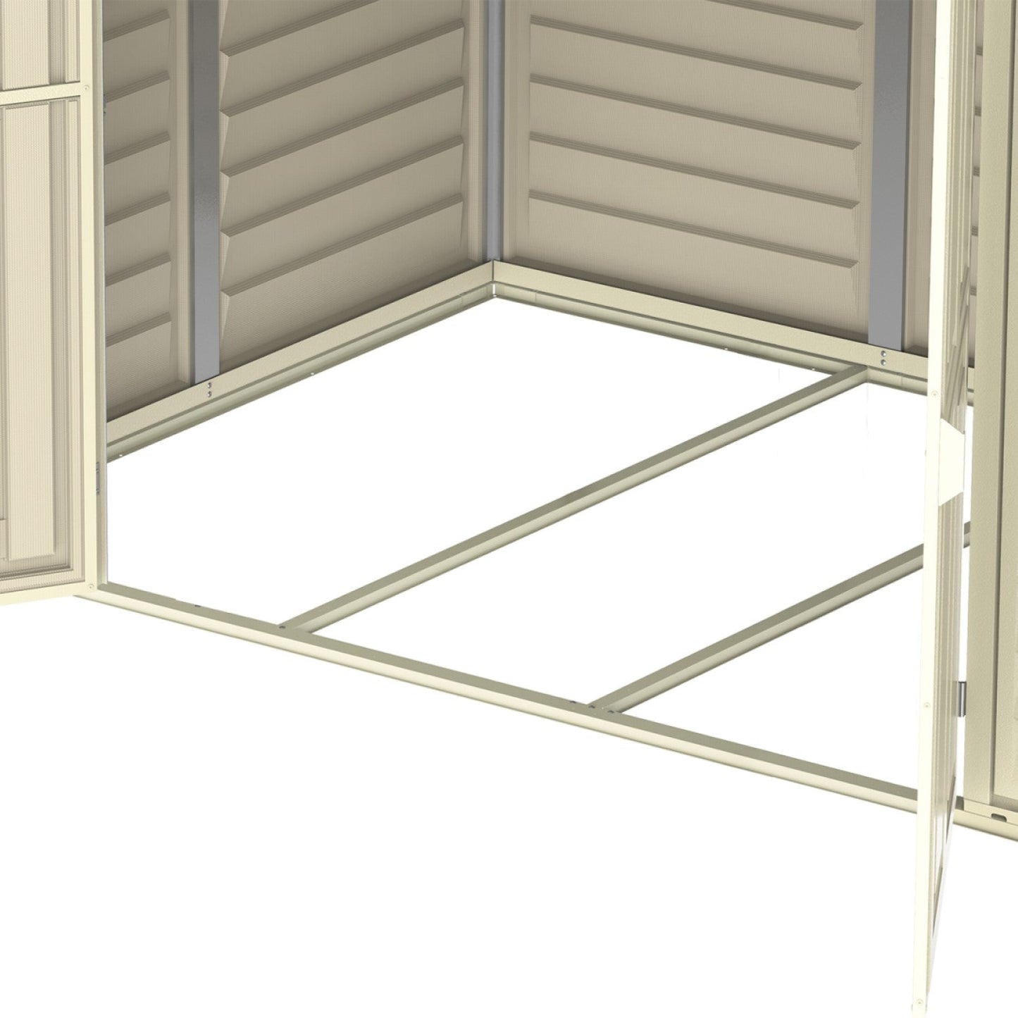 DuraMax | DuraMate Vinyl Storage Shed with Foundation - 8x8x6 Ft