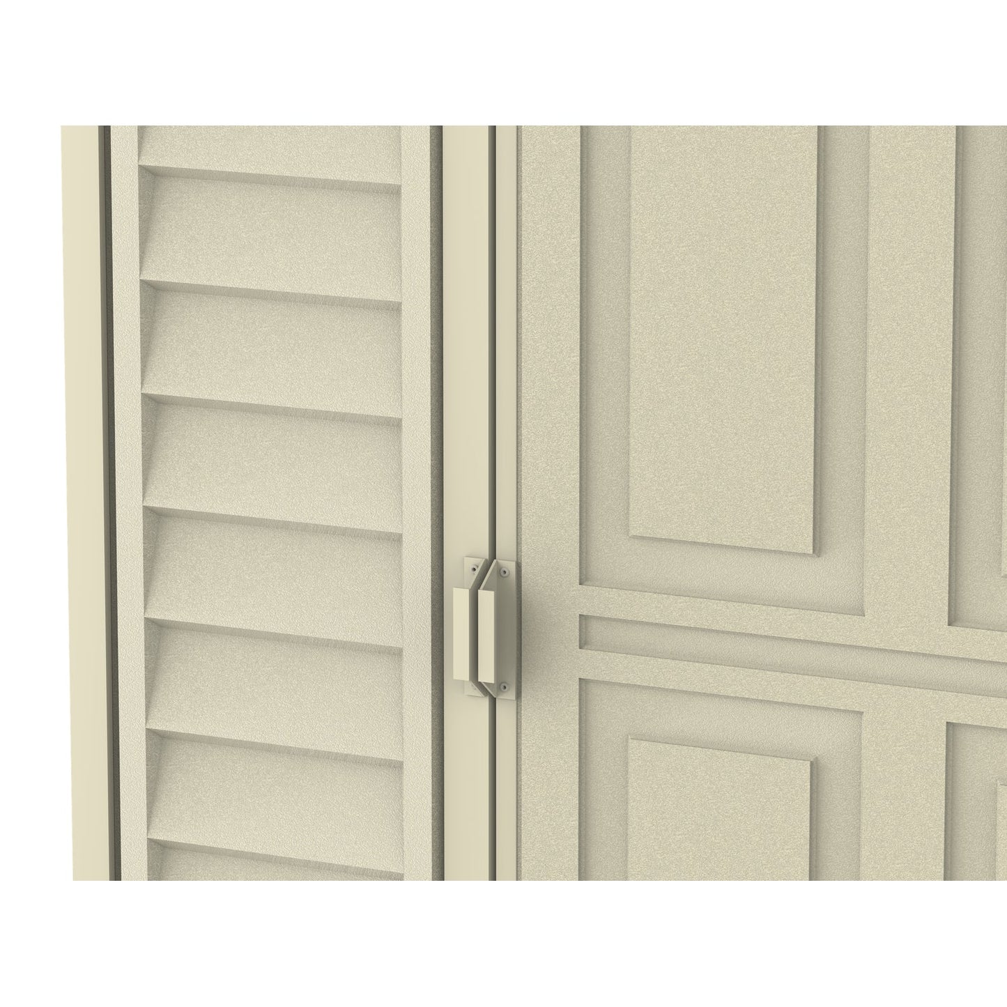 DuraMax | SideMate Vinyl Lean-To Plastic Storage Shed with Foundation - 4 ft Wide