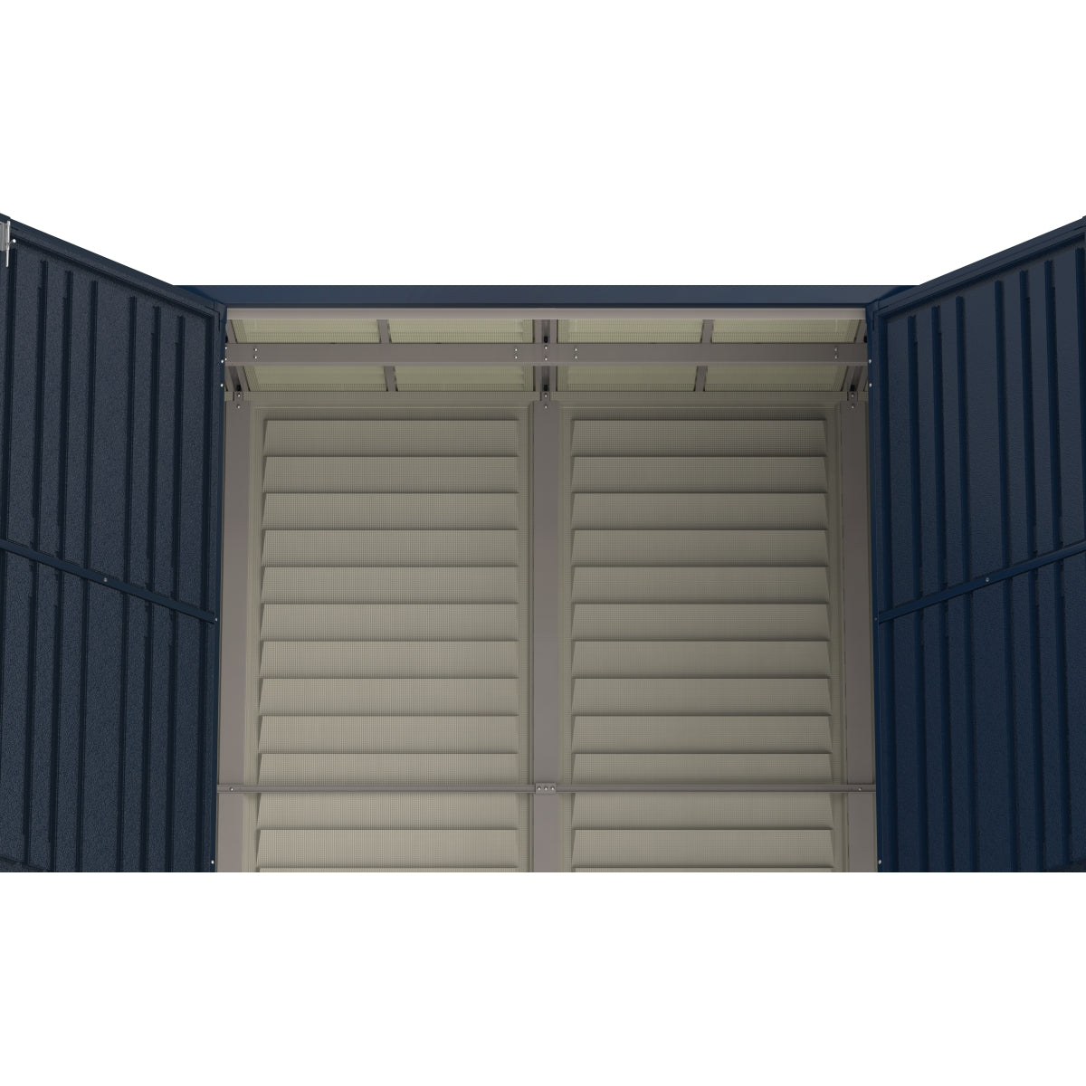 DuraMax | SideMate Plus Pro Vinyl Storage Shed with Double Doors and Foundation - 10x4x6 ft