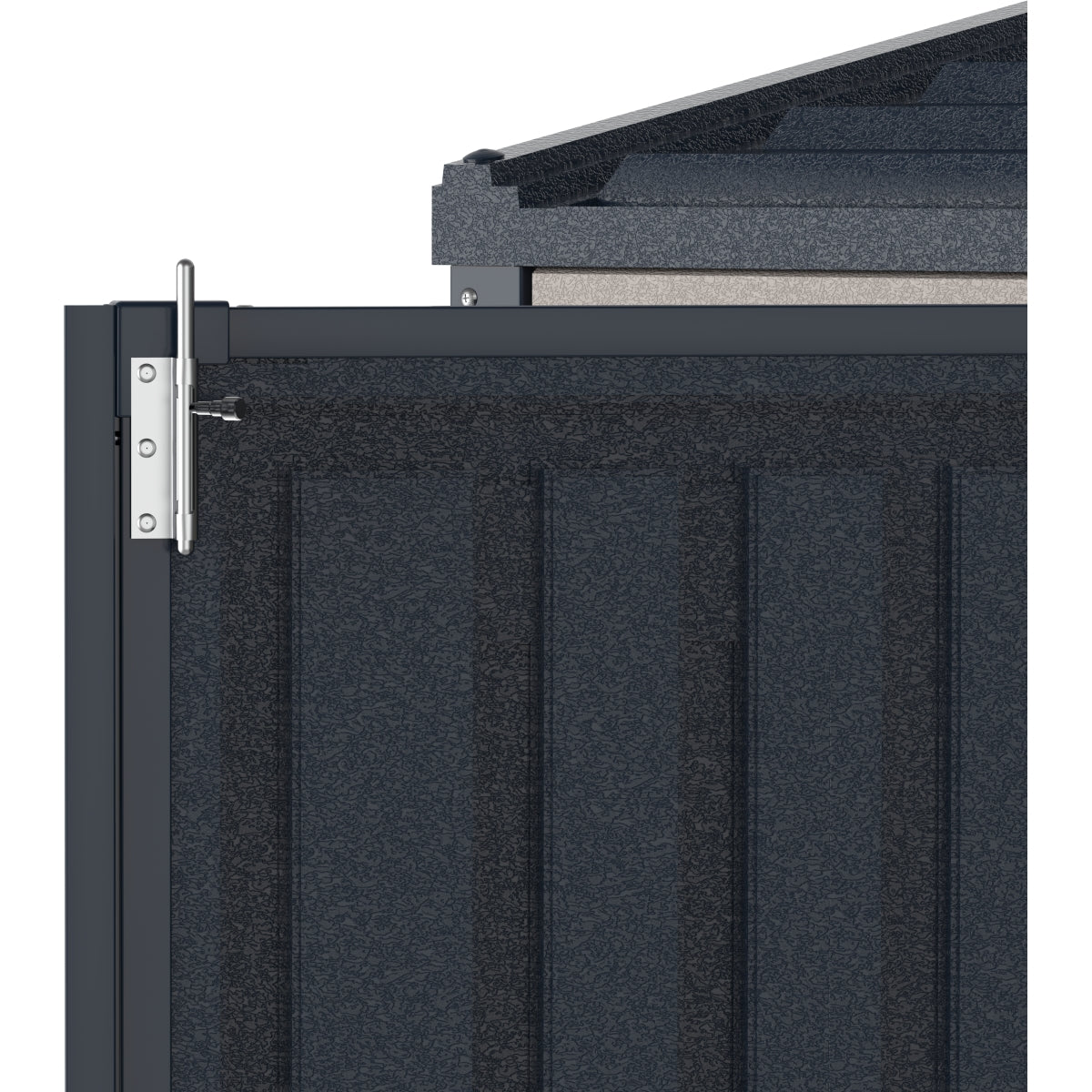 DuraMax | SideMate Plus Pro Vinyl Storage Shed with Double Doors and Foundation - 10x4x6 ft