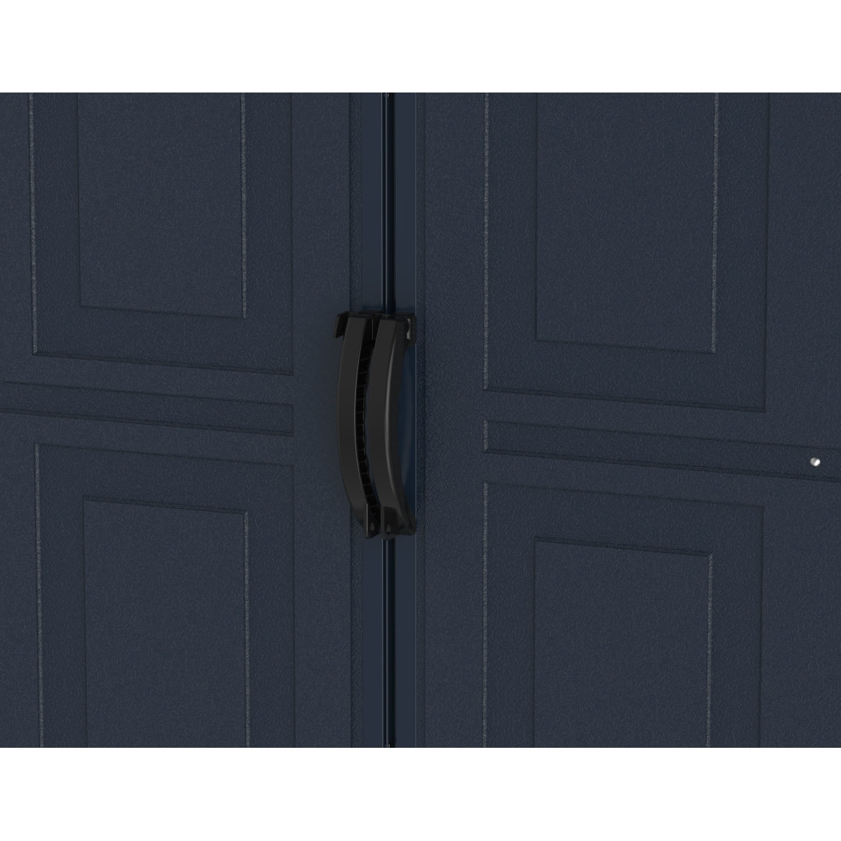 DuraMax | SideMate Plus Pro Vinyl Storage Shed with Double Doors and Foundation - 10x4x6 ft
