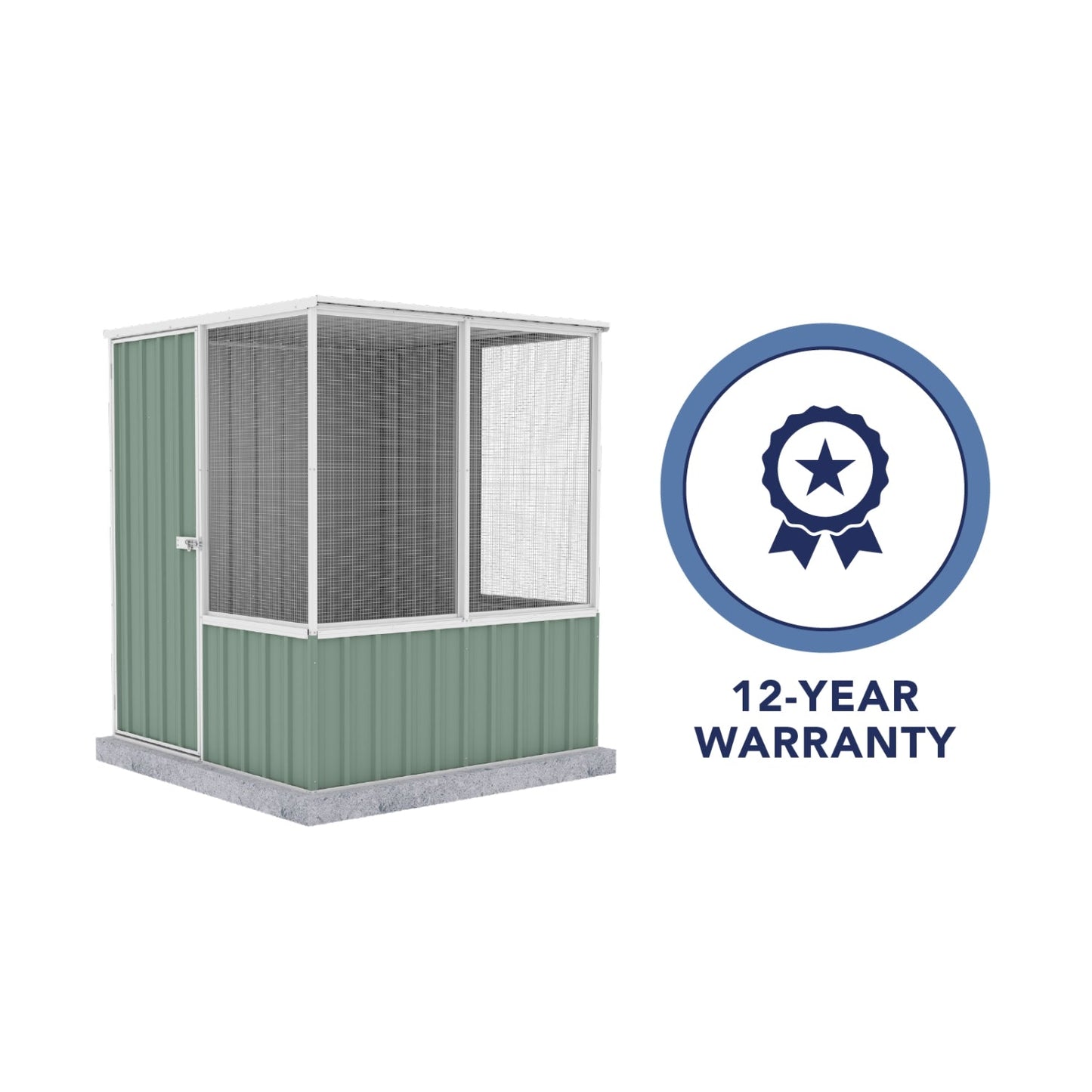 Absco | 5' Wide Chicken Coop - Pale Eucalypt