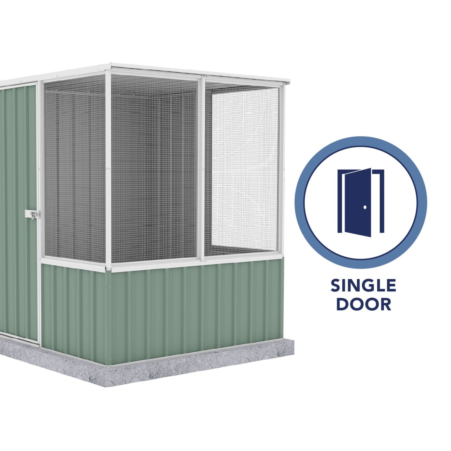 Absco | 5' Wide Chicken Coop - Pale Eucalypt