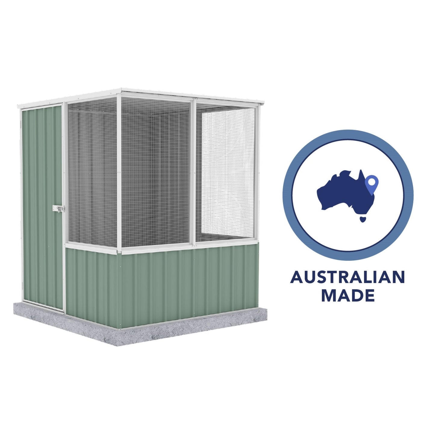 Absco | 5' Wide Chicken Coop - Pale Eucalypt