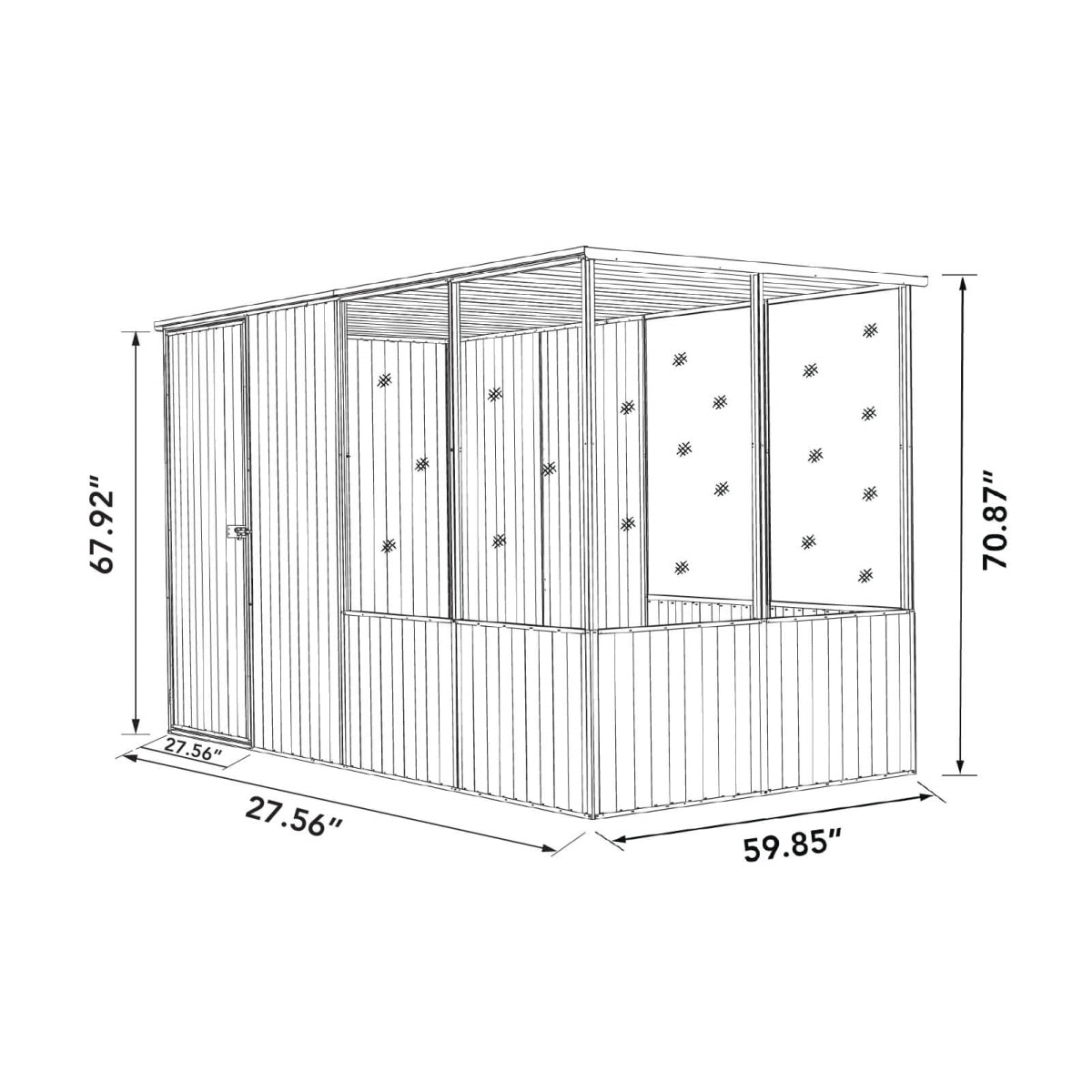 Absco | 5' Wide Chicken Coop - Pale Eucalypt