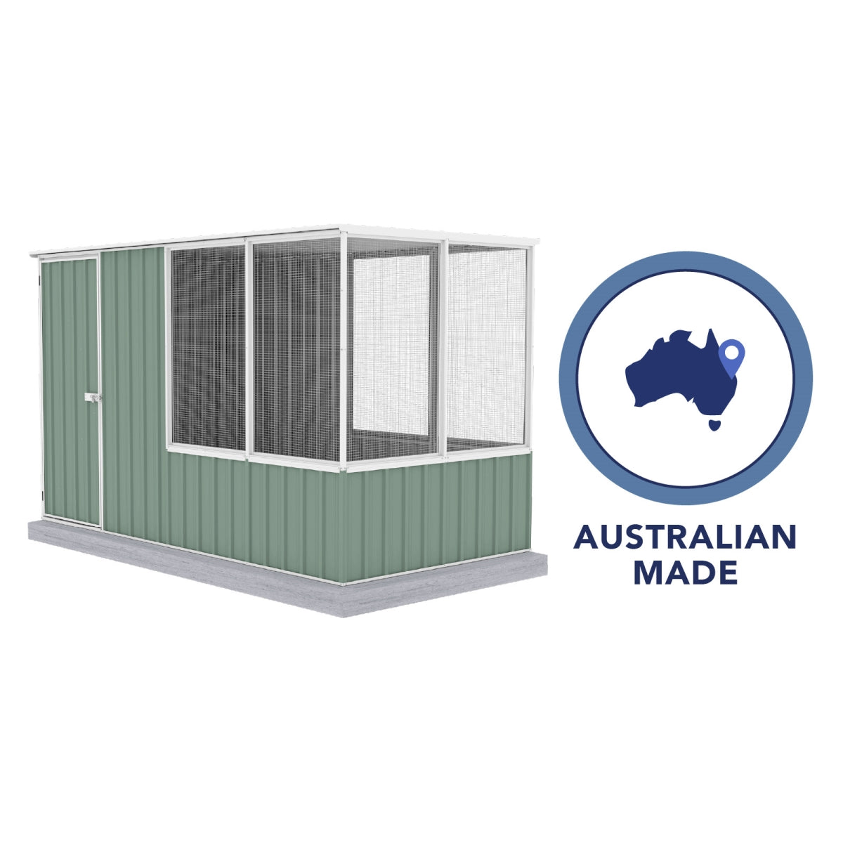 Absco | 5' Wide Chicken Coop - Pale Eucalypt