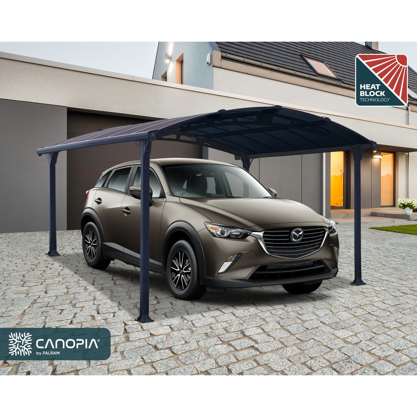 Canopia | Arcadia 5000 Carport - 8 ft Tall