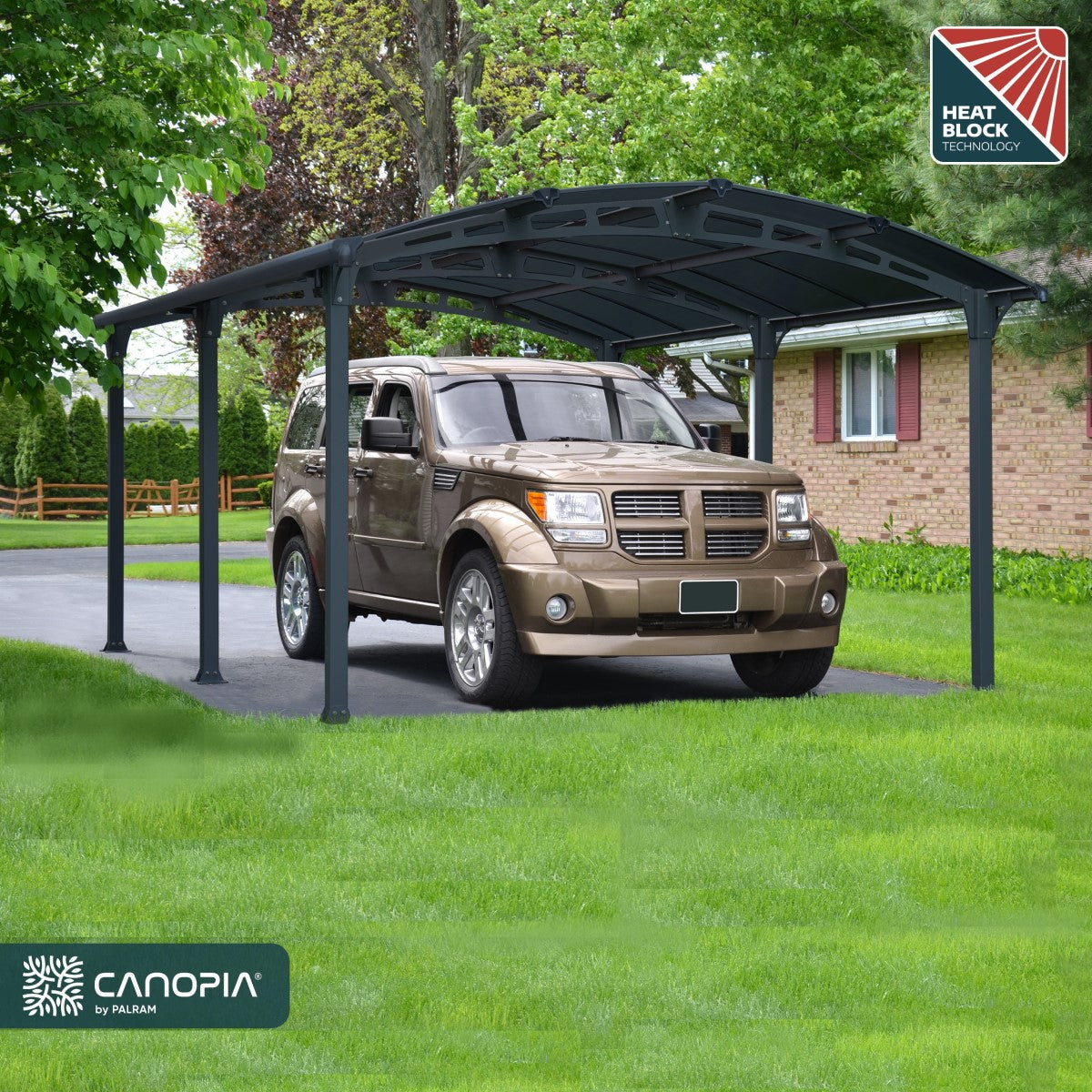 Canopia | Arcadia 5000 Carport - 8 ft Tall