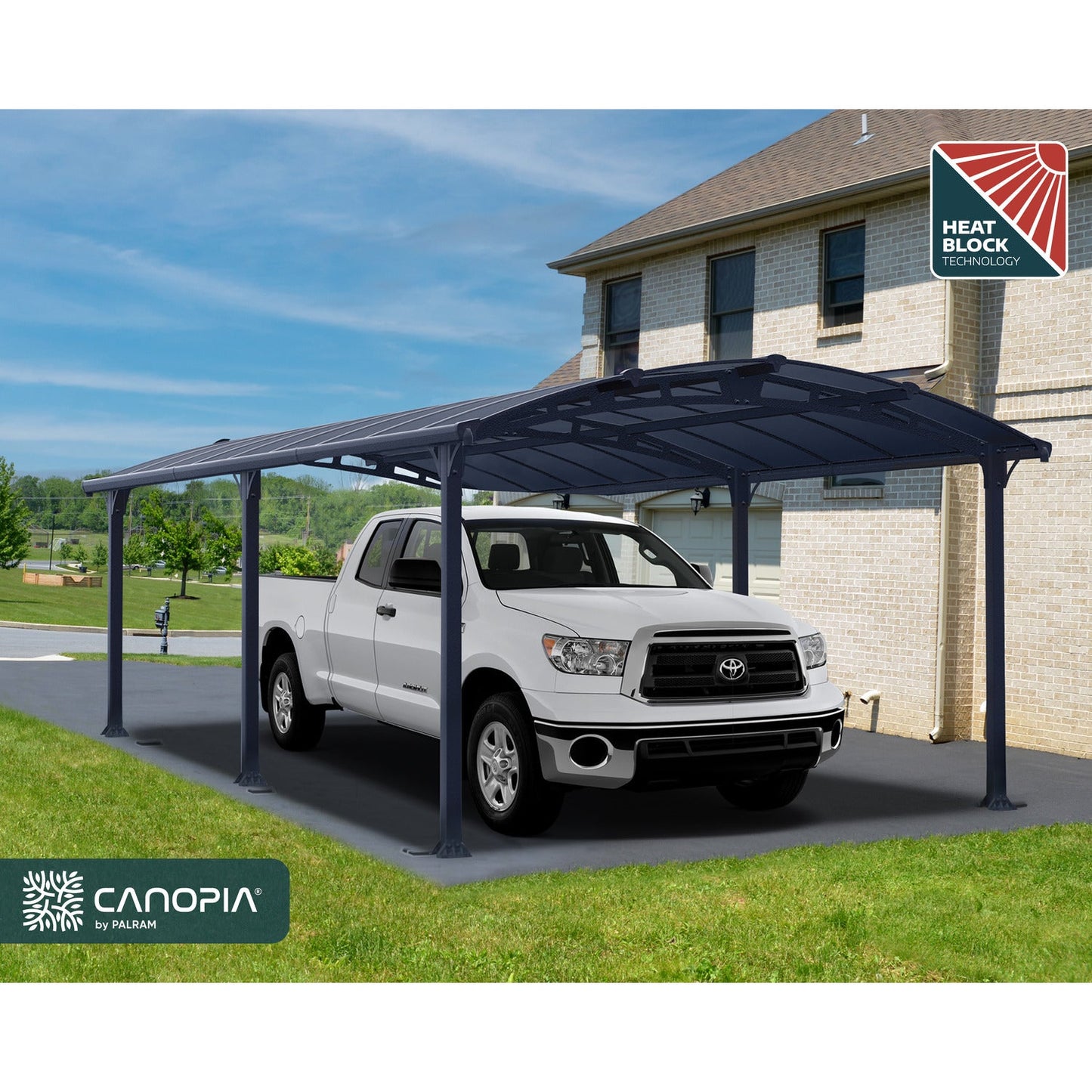 Canopia | Arcadia 5000 Carport - 8 ft Tall
