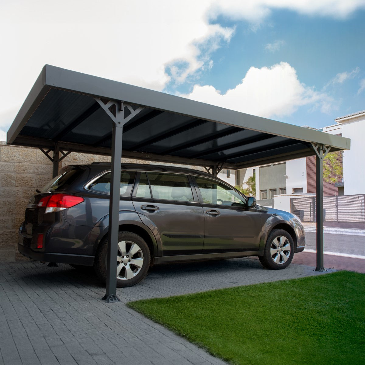 Canopia | Palma 5000 Carport/Patio Cover - Gray/Gray - 16X10x7 ft