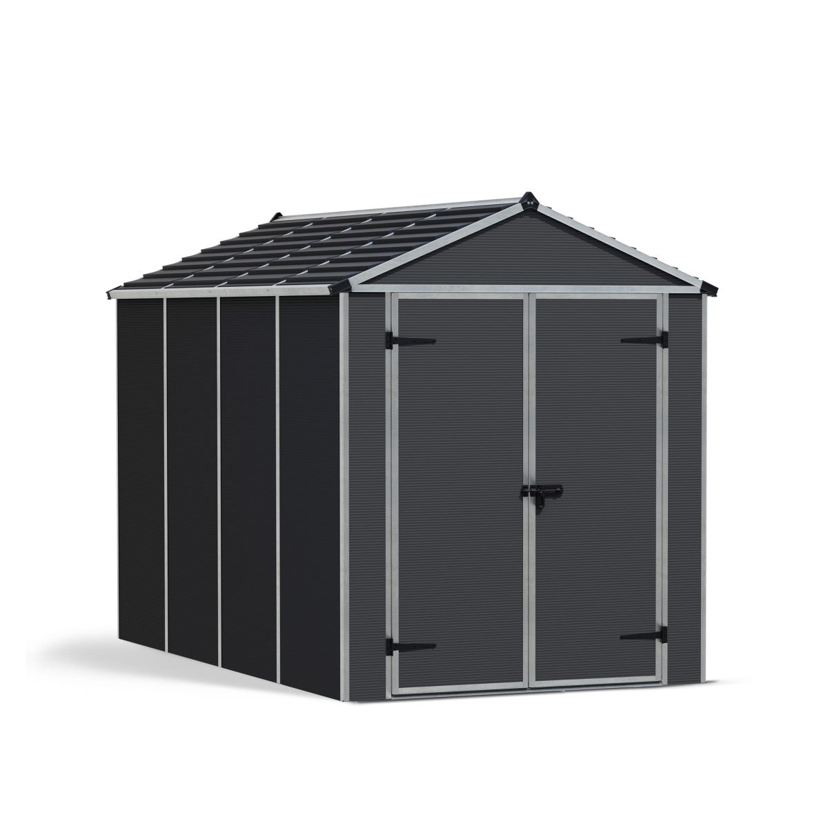 Canopia | Rubicon Polycarbonate Storage Shed With Floor - Gray