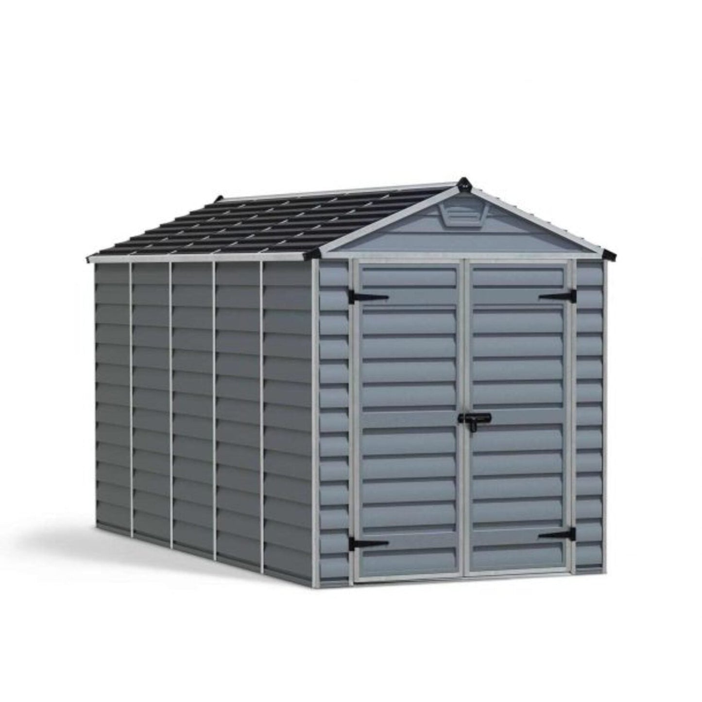 Canopia | SkyLight Polycarbonate Storage Shed - 6' Wide - Tan/Gray