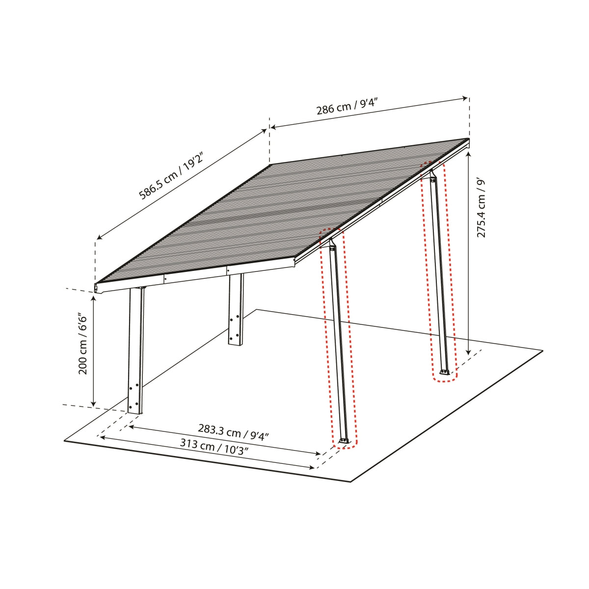 Canopia | Sydney Carport Extra Support Poles