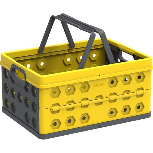 Duramax Foldable Basket Yellow with Gray - mygreenhousestore.com