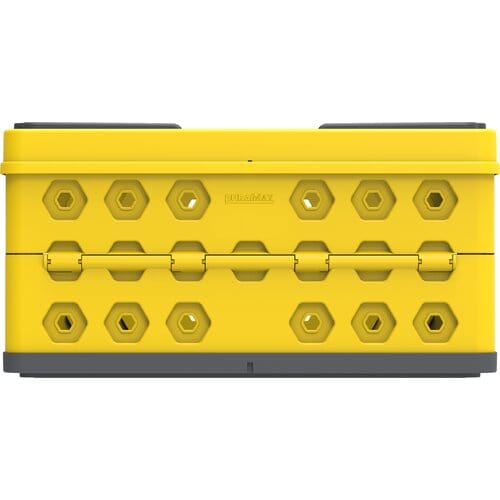 Duramax Foldable Basket Yellow with Gray - mygreenhousestore.com