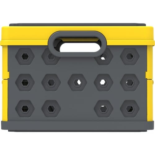 Duramax Foldable Basket Yellow with Gray - mygreenhousestore.com