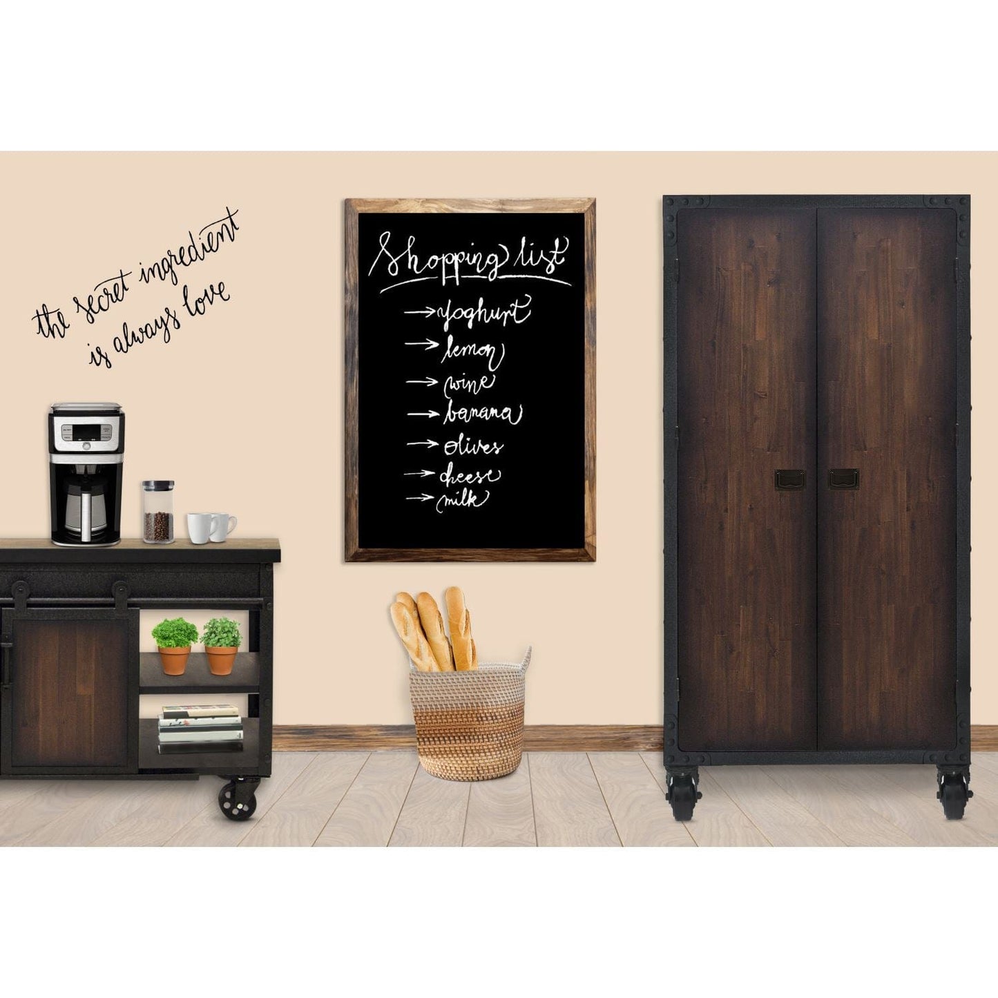 Duramax Furnitures DuraMax | 36 In. W x 72 In. H Industrial Free Standing Cabinet With Wheels 68010