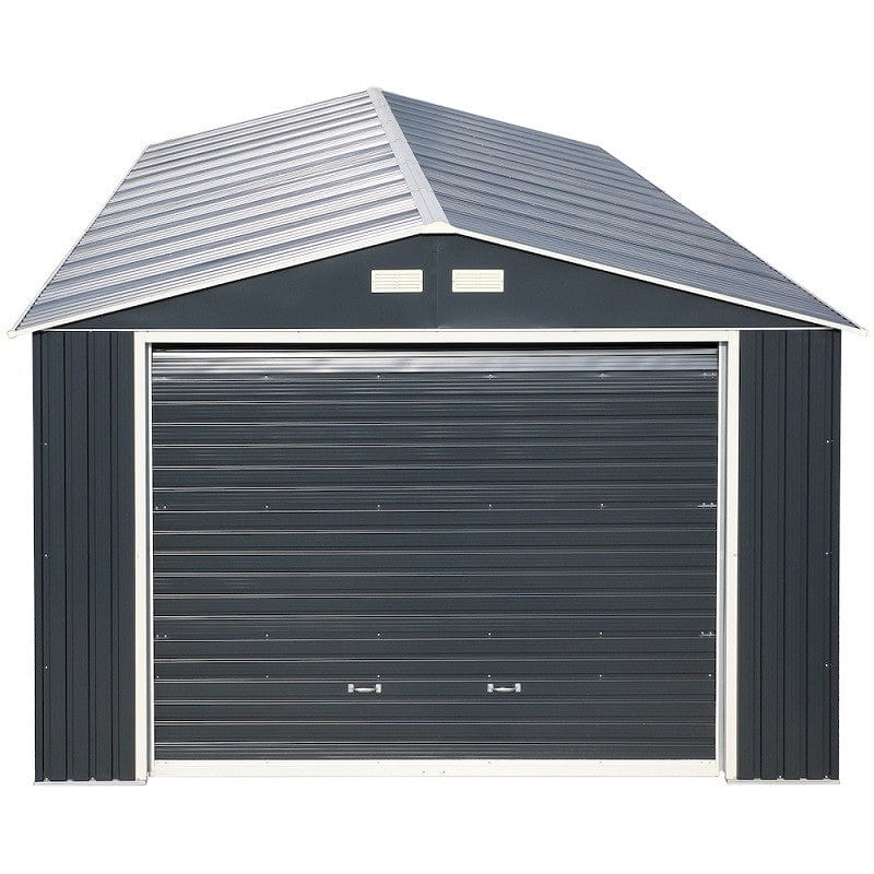Duramax Metal Garage Kit DuraMax | Imperial Metal Garage 12X20 Dark Gray with White | Eastern States 50951_NJ