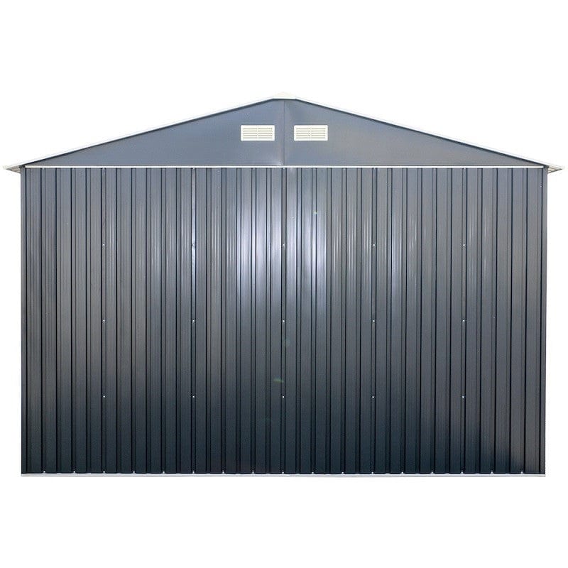 Duramax Metal Garage Kit DuraMax | Imperial Metal Garage 12X20 Dark Gray with White | Eastern States 50951_NJ