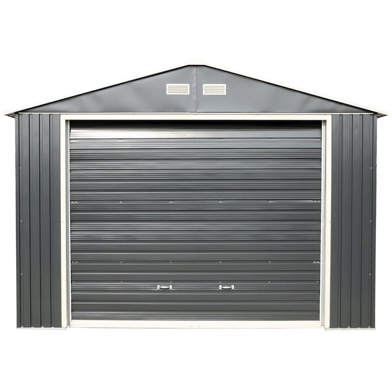Duramax Metal Garage Kit DuraMax | Imperial Metal Garage 12X20 Dark Gray with White | Eastern States 50951_NJ