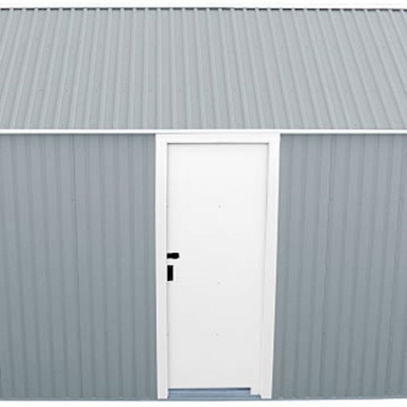 Duramax Metal Garage Kit DuraMax | Imperial Metal Garage 12X26 Light Grey With Off White Trim | Western States 55152_CA