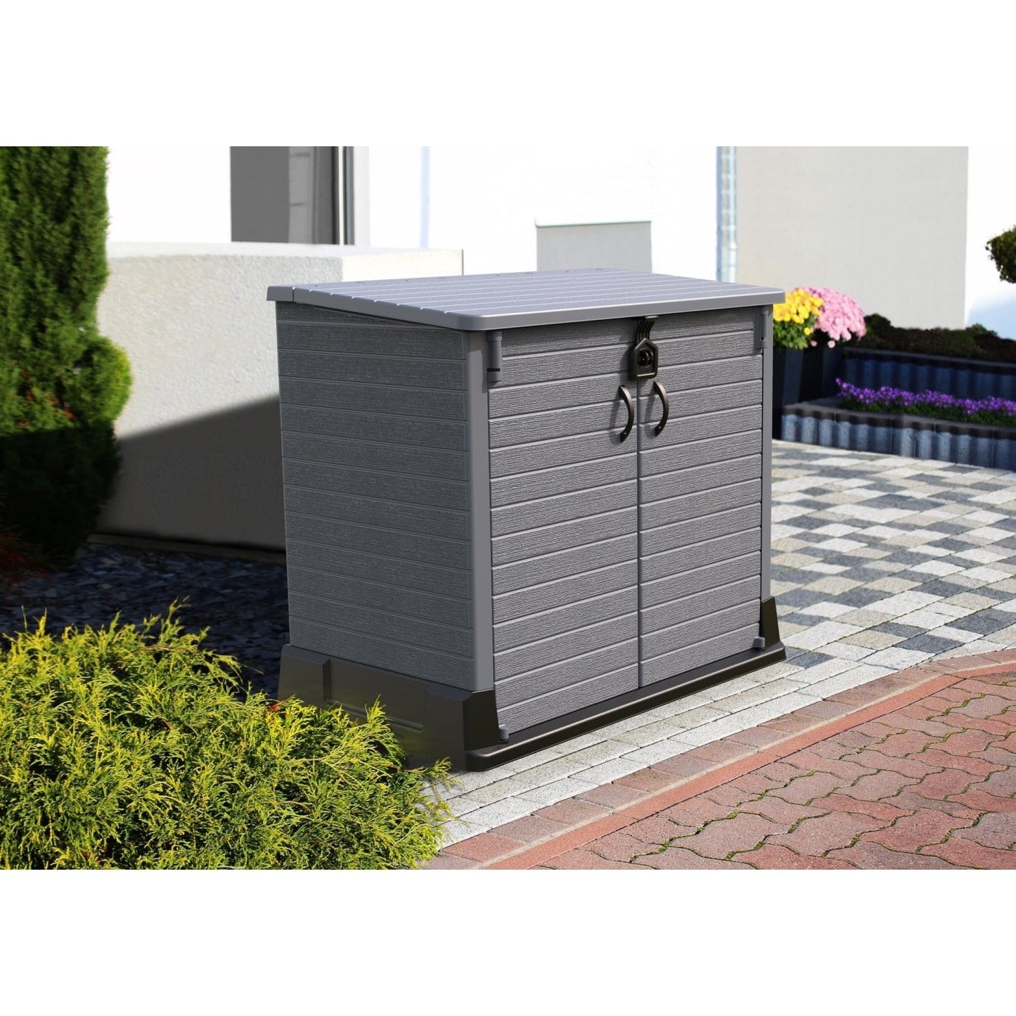 Duramax shed cabinet DuraMax | Heavy Plastic StoreAway Multipurpose Horizontal Shed 850L