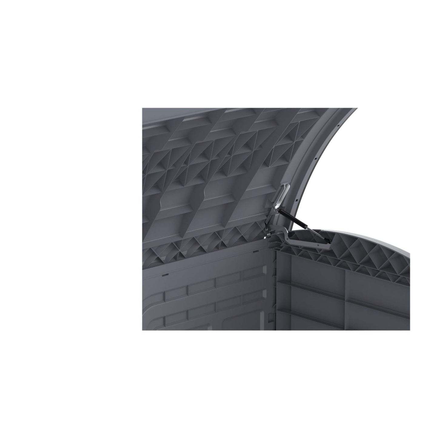 DuraMax | 4.5x2.8 ft Heavy Plastic StoreAway Multipurpose Horizontal Shed with Arc Lid - 1200L