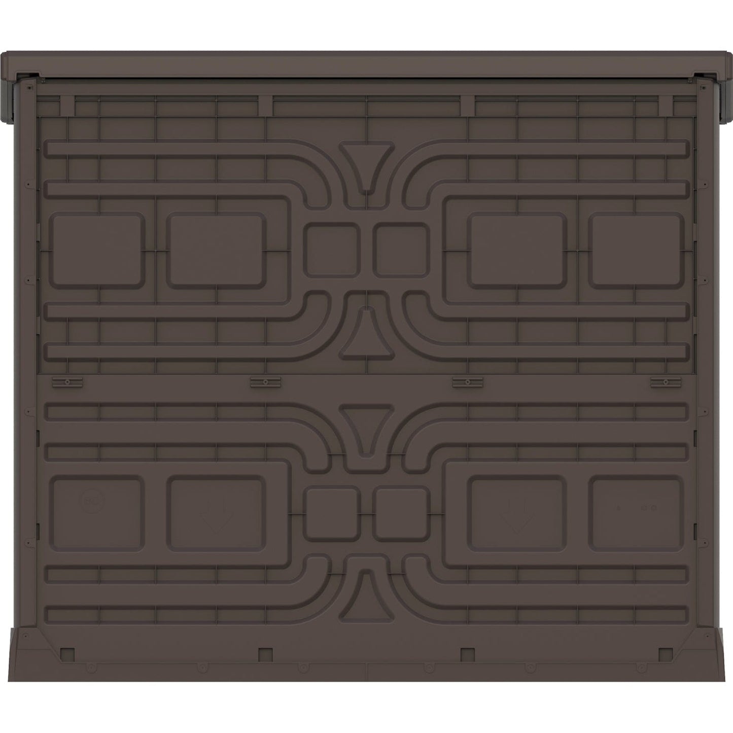 Duramax shed cabinet DuraMax | Heavy Plastic StoreAway Multipurpose Horizontal Shed with Flat Lid - 1200L - Brown 86631