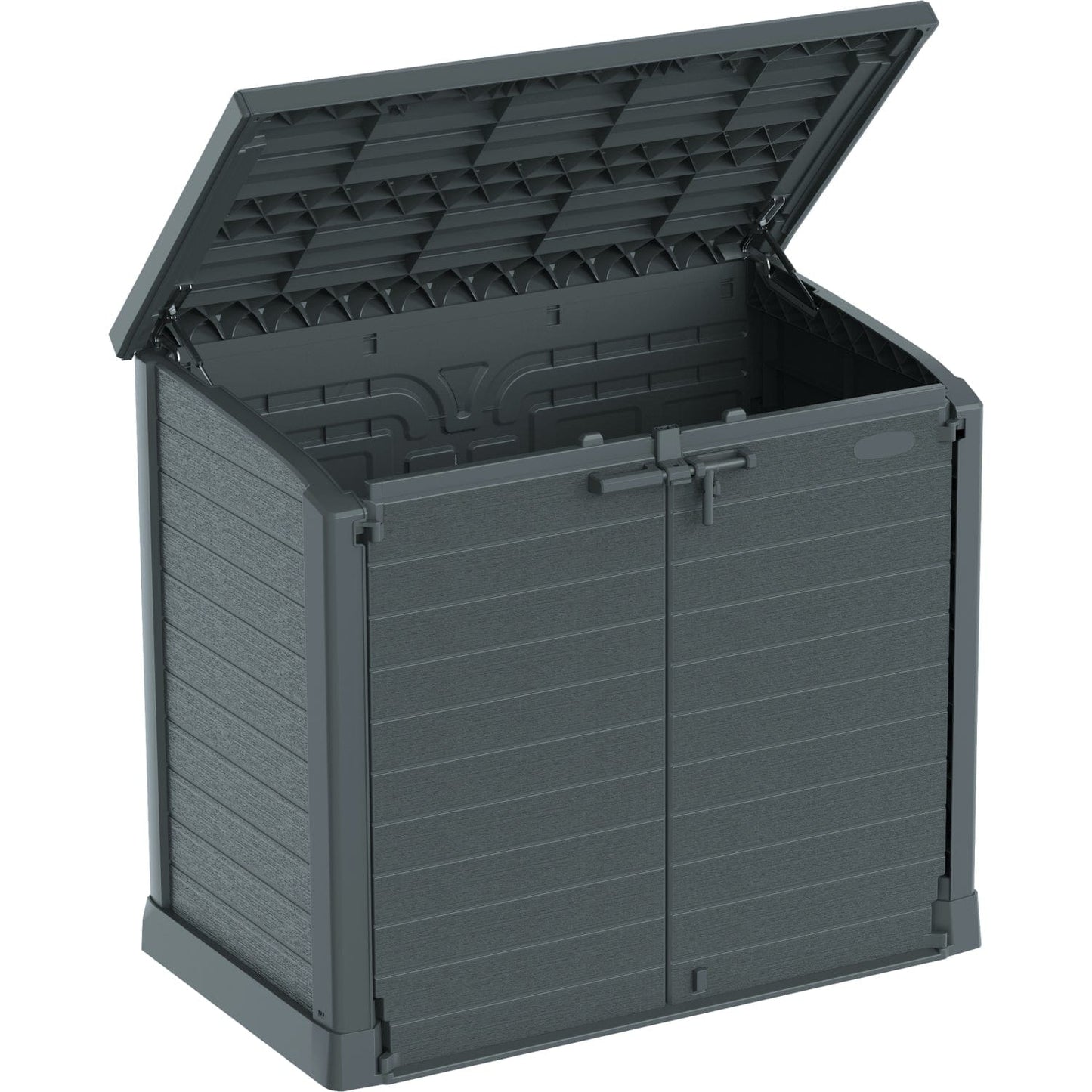 DuraMax | 4.5x2.8 ft Heavy Plastic StoreAway Multipurpose Horizontal Shed with Flat Lid - 1200L